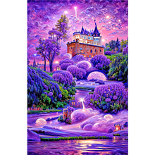 Lade das Bild in den Galerie-Viewer, Purple Lavender Manor-Full Drill Diamond Painting-40x70CM