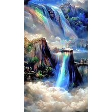 Lade das Bild in den Galerie-Viewer, Traumhafter Regenbogen-Wasserfall-40x70CM