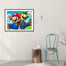 Lade das Bild in den Galerie-Viewer, Mario - Vollrunde Diamantmalerei
