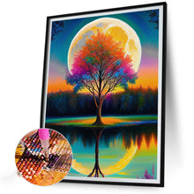 Lade das Bild in den Galerie-Viewer, Mondbaum-Voller Bohrer Diamond Painting