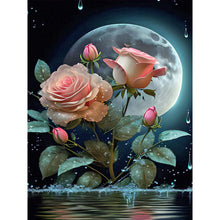 Lade das Bild in den Galerie-Viewer, Mondscheinrose-Voller Bohrer Diamond Painting