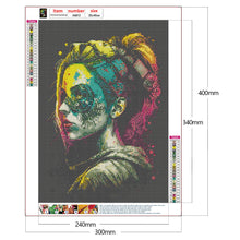 Lade das Bild in den Galerie-Viewer, Girl-Vollbild Diamond Painting-30x40cm