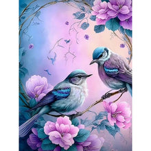 Lade das Bild in den Galerie-Viewer, Kolibri-Blume-Vollbild Diamond Painting-30x40cm