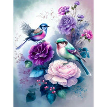 Lade das Bild in den Galerie-Viewer, Kolibri-Blume-Vollbild Diamond Painting-30x40cm