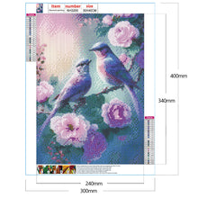 Lade das Bild in den Galerie-Viewer, Kolibri-Blume-Vollbild Diamond Painting-30x40cm
