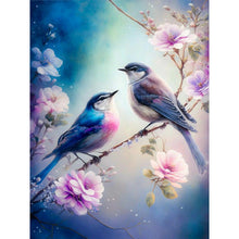 Lade das Bild in den Galerie-Viewer, Kolibri-Blume-Vollbild Diamond Painting-30x40cm
