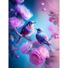 Lade das Bild in den Galerie-Viewer, Kolibri-Blume-Vollbild Diamond Painting-30x40cm