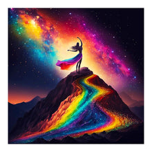 Lade das Bild in den Galerie-Viewer, Regenbogen Madchen-Voller Diamond Painting-30x30cm