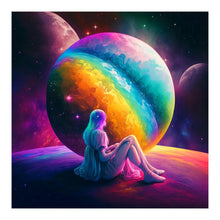 Lade das Bild in den Galerie-Viewer, Regenbogen Madchen-Voller Diamond Painting-30x30cm