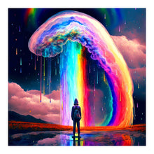 Lade das Bild in den Galerie-Viewer, Regenbogen Madchen-Voller Diamond Painting-30x30cm