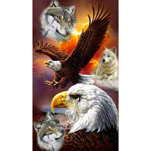 Lade das Bild in den Galerie-Viewer, Tiger Wolf-Voller Diamond Painting-40x70cm-Large Size