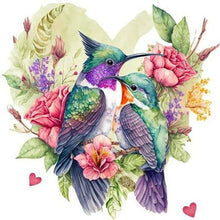 Lade das Bild in den Galerie-Viewer, Wreath Bird-Voller Diamond Painting-30x30cm
