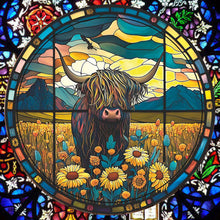 Lade das Bild in den Galerie-Viewer, Buntglas Animal-VollerDiamond Painting-30x30cm