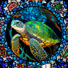 Lade das Bild in den Galerie-Viewer, Buntglas Animal-VollerDiamond Painting-30x30cm