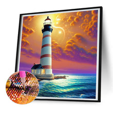 Lade das Bild in den Galerie-Viewer, Überquerung des Meeresleuchtturms-Voller Diamond Painting-30x30cm