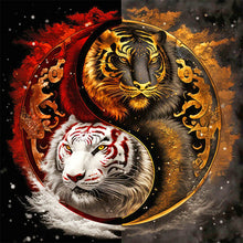 Lade das Bild in den Galerie-Viewer, Tai Chi Tiger-Full Round Diamond Painting-40x40cm