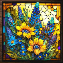 Lade das Bild in den Galerie-Viewer, Buntglas Sunflower-VollerDiamond Painting-35x35cm