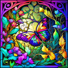 Lade das Bild in den Galerie-Viewer, Buntglas Animal-VollerDiamond Painting-30x30cm