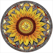 Lade das Bild in den Galerie-Viewer, Buntglas-Sonnenblumen-Teil-Special Diamond Painting-30x30cm
