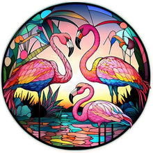 Lade das Bild in den Galerie-Viewer, Buntglas Animal-voller Round Diamond Painting-30x30cm