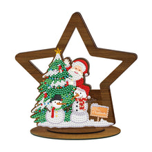 Lade das Bild in den Galerie-Viewer, DIY Weihnachtsschmuck aus Holz mit Kristall- und Diamantmalerei