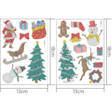 Lade das Bild in den Galerie-Viewer, 2pcs Weihnachten DIY Diamond Drawing Aufkleber