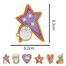 Lade das Bild in den Galerie-Viewer, 5 teile/satz doppelseitige weihnachten diy diamant malerei hängende baum dekoration