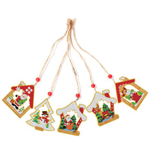 Lade das Bild in den Galerie-Viewer, 5 teile/satz doppelseitige weihnachten diy diamant malerei hängende baum dekoration