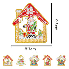 Lade das Bild in den Galerie-Viewer, 5 teile/satz doppelseitige weihnachten diy diamant malerei hängende baum dekoration