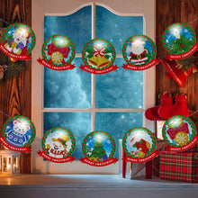 Lade das Bild in den Galerie-Viewer, 12 teile/satz DIY Diamant Weihnachten Karton Anhänger