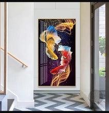 Lade das Bild in den Galerie-Viewer, Bunte Fische - volle Runde Diamant-Malerei - 85x45cm