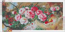 Lade das Bild in den Galerie-Viewer, Blume - volle Runde Diamant-Malerei - 100x55cm