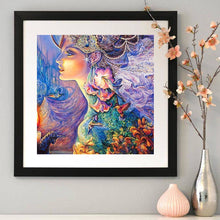 Lade das Bild in den Galerie-Viewer, Schöner Engel - voller quadratischer Diamant - 30x30cm