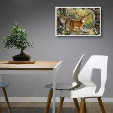 Lade das Bild in den Galerie-Viewer, Hirsch - voller runder Diamant - 30x40cm