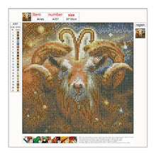 Lade das Bild in den Galerie-Viewer, Widder - voller runder Diamant - 30x30cm