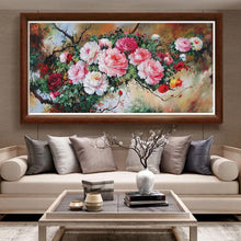 Lade das Bild in den Galerie-Viewer, Blume - volle Runde Diamant-Malerei - 100x55cm