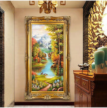 Lade das Bild in den Galerie-Viewer, Landschaft - volle runde Diamant-Malerei - 85x45cm