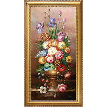 Lade das Bild in den Galerie-Viewer, Blume - volle Runde Diamant-Malerei - 85x45cm