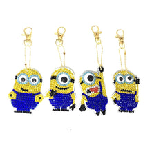 Lade das Bild in den Galerie-Viewer, 4PCS / SET DIAMANTMALEREI SCHLÜSSELANHÄNGER