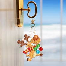 Lade das Bild in den Galerie-Viewer, 6pcs Weihnachtsgeschenke, Diamantmalerei, DIY-Schlüsselanhänger, speziell geformte Schlüsselanhänger