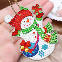 Lade das Bild in den Galerie-Viewer, 6pcs Weihnachtsgeschenke, Diamantmalerei, DIY-Schlüsselanhänger, speziell geformte Schlüsselanhänger