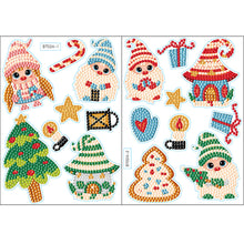 Lade das Bild in den Galerie-Viewer, 2pcs Weihnachten DIY Diamond Drawing Aufkleber