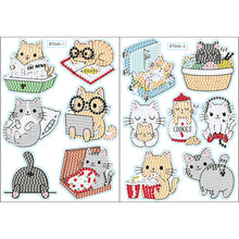 Lade das Bild in den Galerie-Viewer, 2pcs Cartoon diy Diamantzeichnungsaufkleber