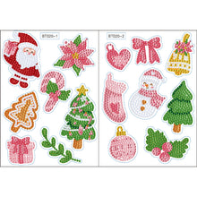 Lade das Bild in den Galerie-Viewer, 2pcs Weihnachten DIY Diamond Drawing Aufkleber