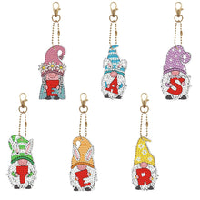 Lade das Bild in den Galerie-Viewer, 6 stücke Diamant Malerei Schlüsselanhänger Kits DIY Schlüsselanhänger Tasche Anhänger Kits