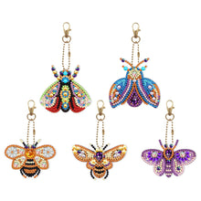 Lade das Bild in den Galerie-Viewer, 5 stücke Diamant Malerei Schlüsselanhänger Kits DIY Schlüsselanhänger Tasche Anhänger Kits