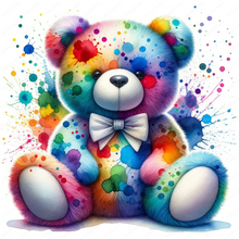 Lade das Bild in den Galerie-Viewer, Regenbogenbär-Voll rund Diamond Painting- 30*30
