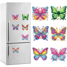 Lade das Bild in den Galerie-Viewer, 6/7 Teile/Set-Schmetterling/Eule-Diamant Malerei Magnet Kühlschrank
