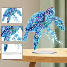 Lade das Bild in den Galerie-Viewer, Meeresschildkröte – einseitig gebohrtes Acryl-Diamant-Desktop-Ornament
