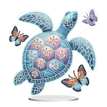 Lade das Bild in den Galerie-Viewer, Meeresschildkröte – einseitig gebohrtes Acryl-Diamant-Desktop-Ornament
